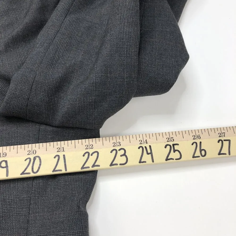 Joseph & Feiss Gold NO TAG 44 Glen Plaid Blazer Suit Sport Coat Jacket Gray